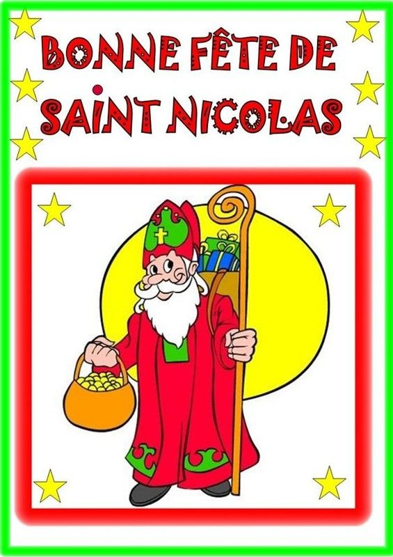 Activite Saint Nicolas pour Bonne Fete Nicolas intéressant 