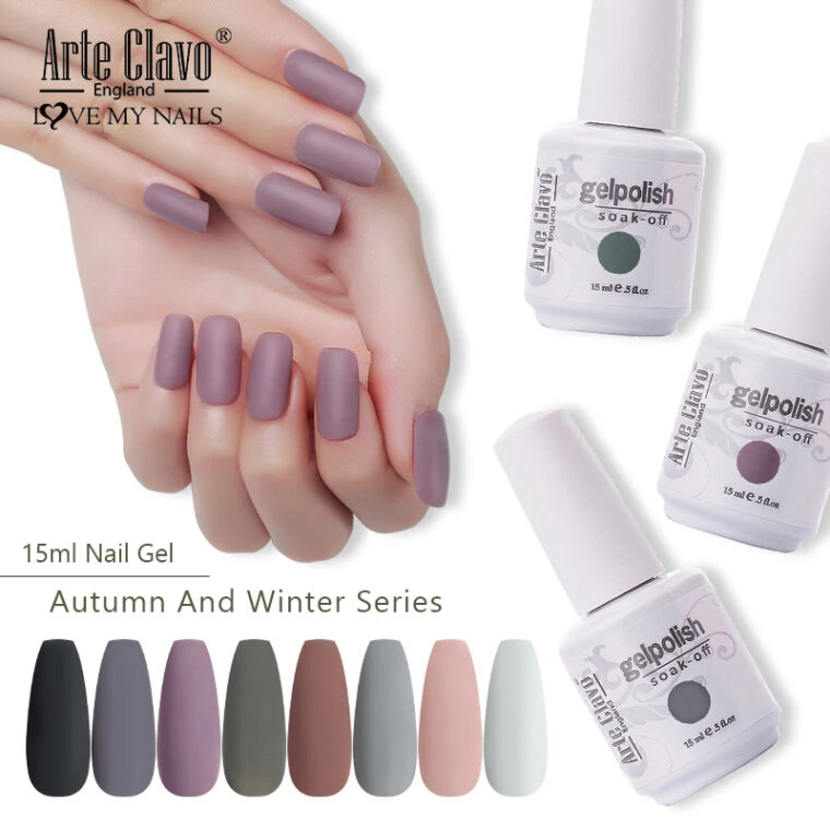 Arte Clavo – Vernis À Ongles Uv Semi Permanent, Série Automne Hiver intérieur Idee Vernis Semi Permanent Hiver