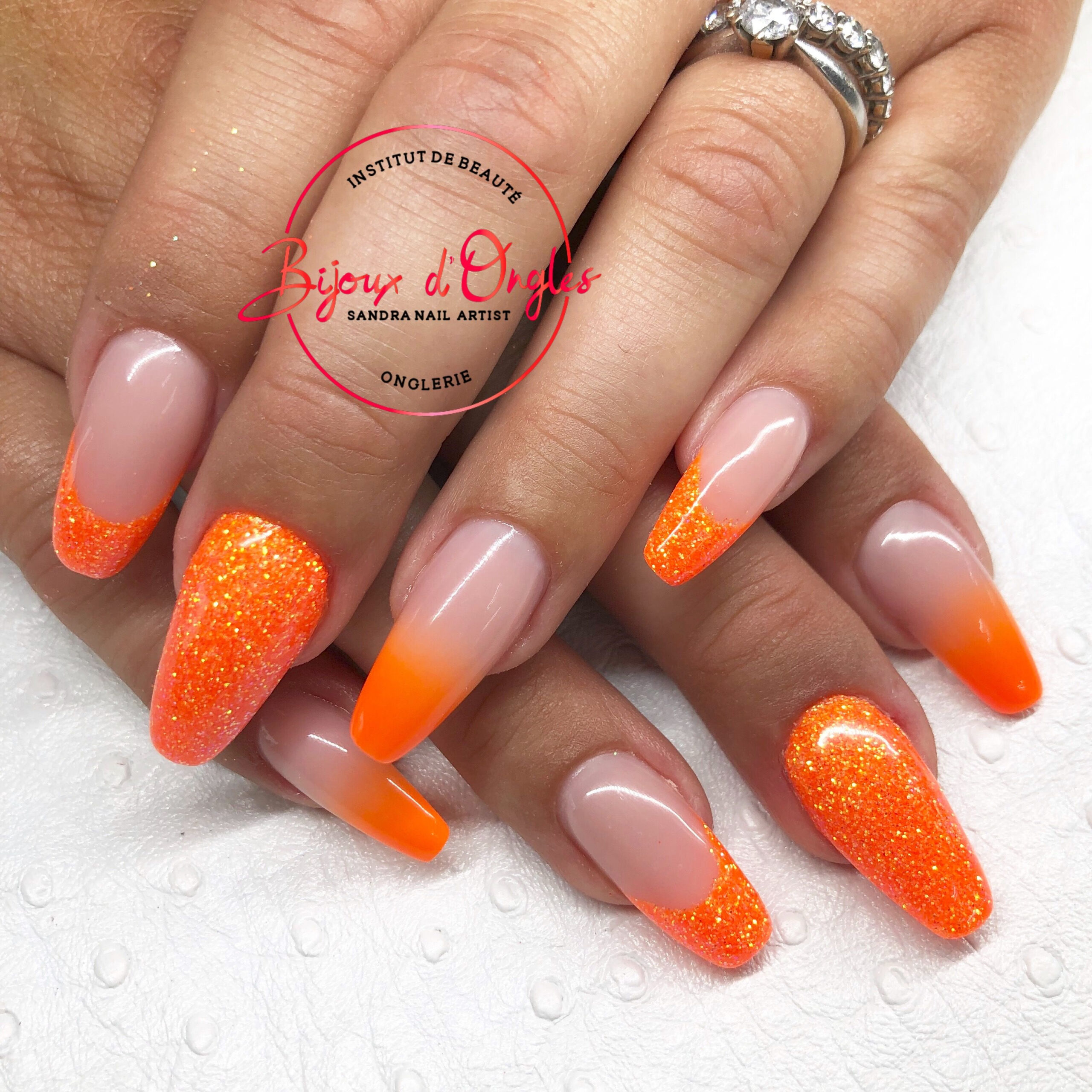 Babyboomer Nails  Ongles Orange, Ongles, Vernis À Ongles serapportantà Modele Faux Ongles intéressant 