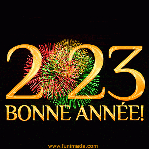 Bonne Année, Bonne Santé! 2023 Gif.  Funimada à Gif Animé Nouvel An Gratuit 