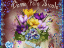 Bonne Fete Aux Nicole Et Nicolas Floral Wreath, Creations, Wreaths avec Bonne Fete Nicolas