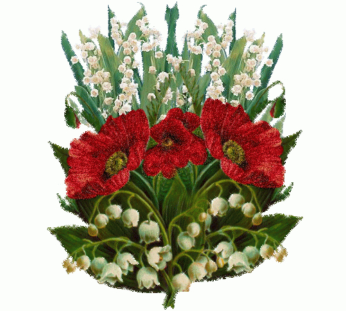 Bouquet De Fleurs Muguet Roses Rouges Image, Animated Gif pour Muguet Images Gratuites Gif tutoriel 