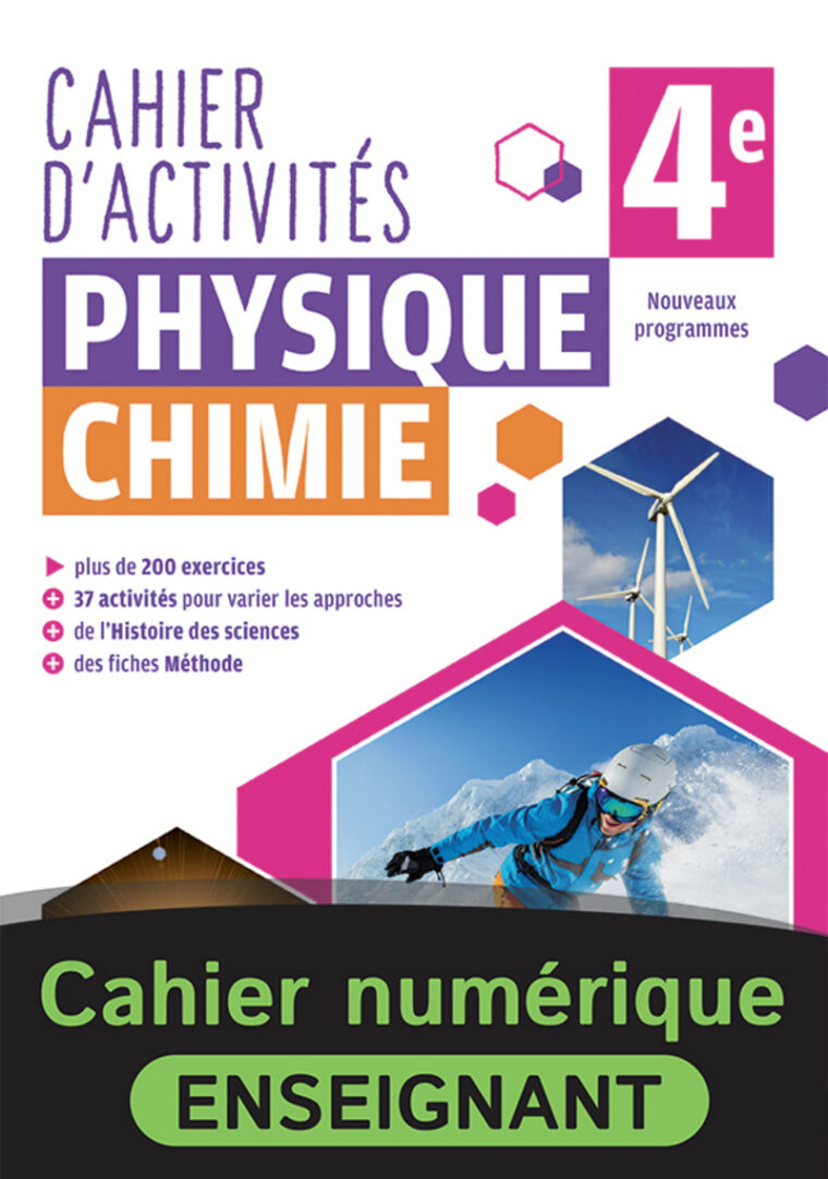 Cahier De Physique-Chimie 4E – Cahier Numérique Enseignant serapportantà Page De Garde Phisique Chimie tutoriel