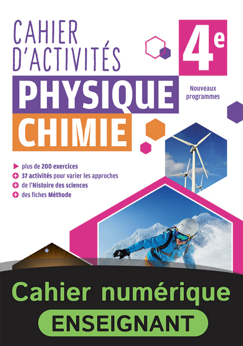 Cahier De Physique-Chimie 4E - Cahier Numérique Enseignant serapportantà Page De Garde Phisique Chimie tutoriel 