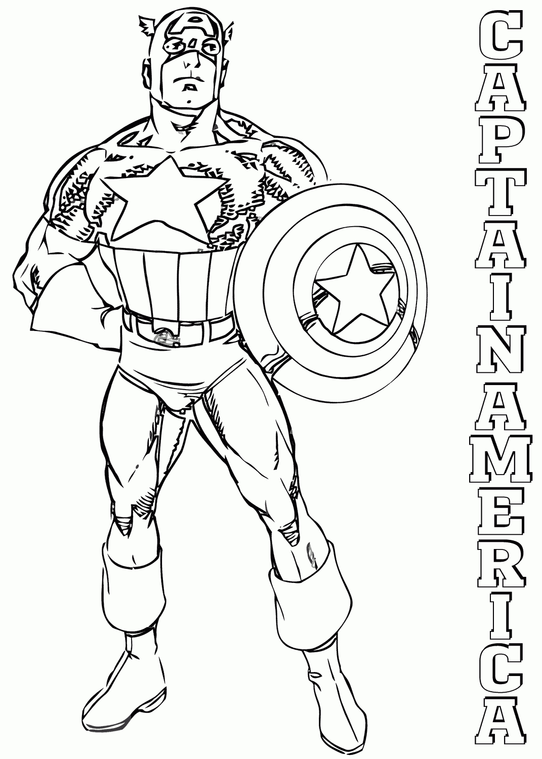 Captain America Coloring Pages  Coloring Pages To Download And Print encequiconcerne Dessin Capitaine America vous pouvez essayer 