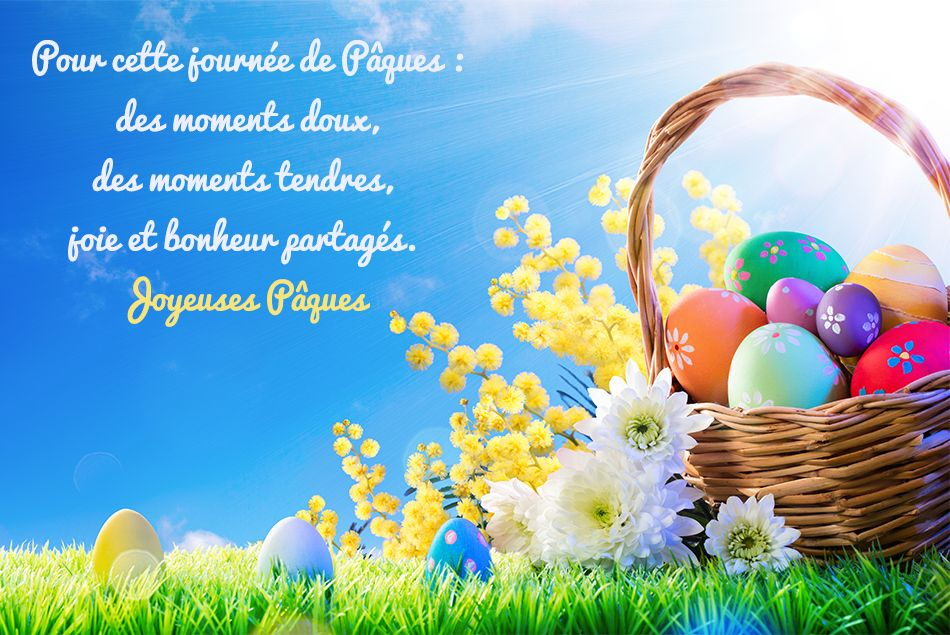 Cartes Virtuelles Bonne Journee De Paques - Joliecarte Spring Easter à Bon Week End De Paques 