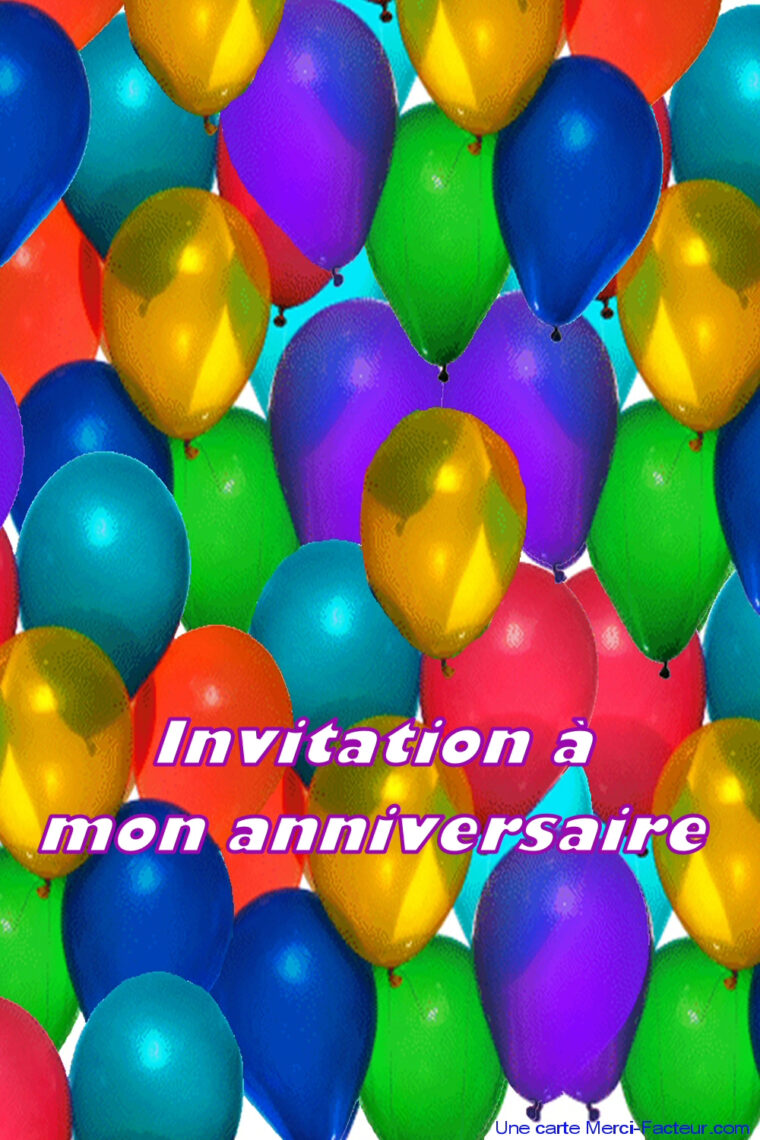 Carton D`invitation D`anniversaire À Imprimer Gratuit – Merci Facteur encequiconcerne Carte Invitation Anniversaire À Imprimer intéressant