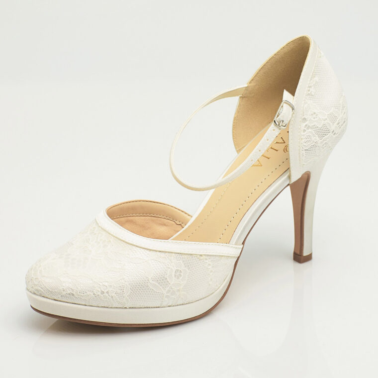 Chaussure Mariage Dentelle Et Semelles Compensées Maya Avalia destiné Chaussures De Mariée Élégantes Et Originales vous pouvez essayer