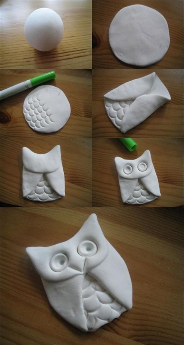 Clay Owl!Fun Do It Yourself Craft Ideas - 45 Pics  Owl Crafts, Clay avec Facile Sculpture Argile Débutant fascinant 