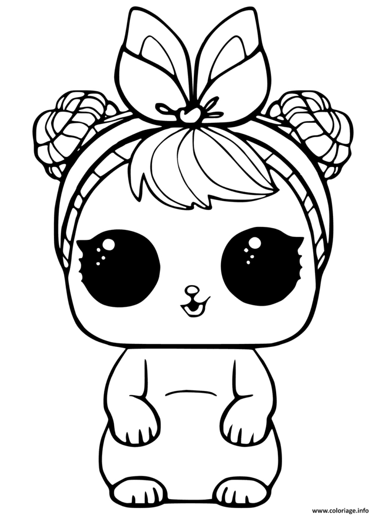 Coloriage Lol Pets Animaux Dessin Poupee Lol À Imprimer à Poupeé Lol Coloriage