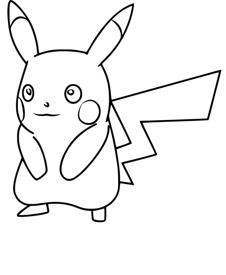 Coloriage Pikachu Pokemon Go À Imprimer serapportantà Coloriage Pokemon