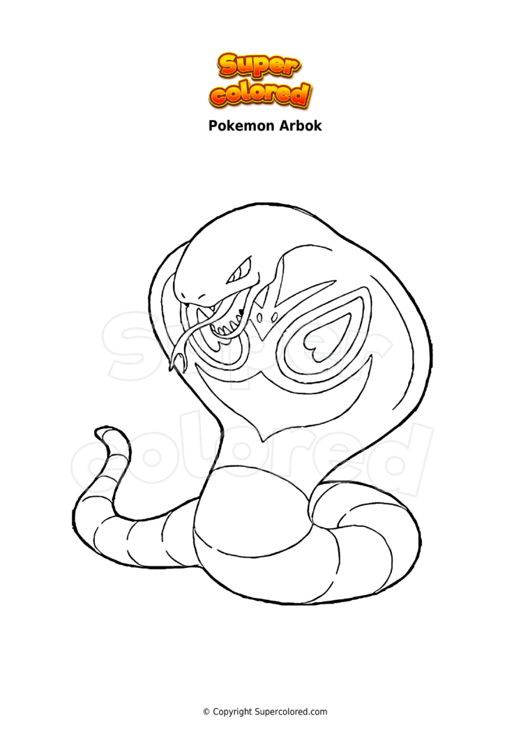 Coloriage Pokemon Arbok – Supercolored pour Coloriage Pokemon