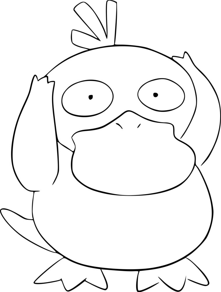 Coloriage Psykokwak Pokemon À Imprimer à Coloriage Pokemon