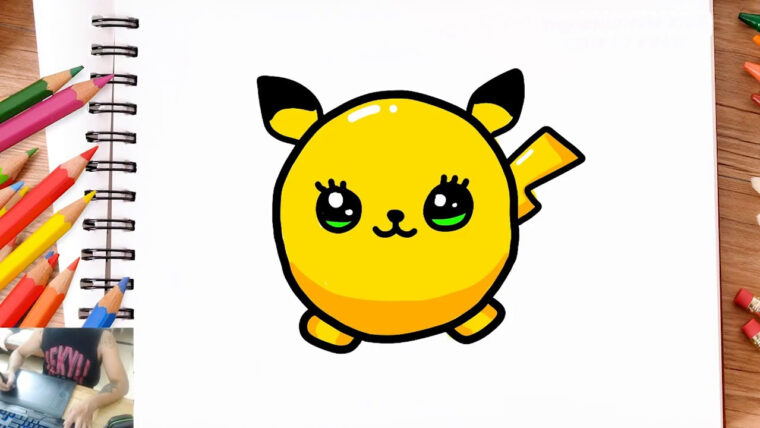 Comment Dessiner Pikachu Kawaii  Dessin Facile – à Dessin Facile Pikachu