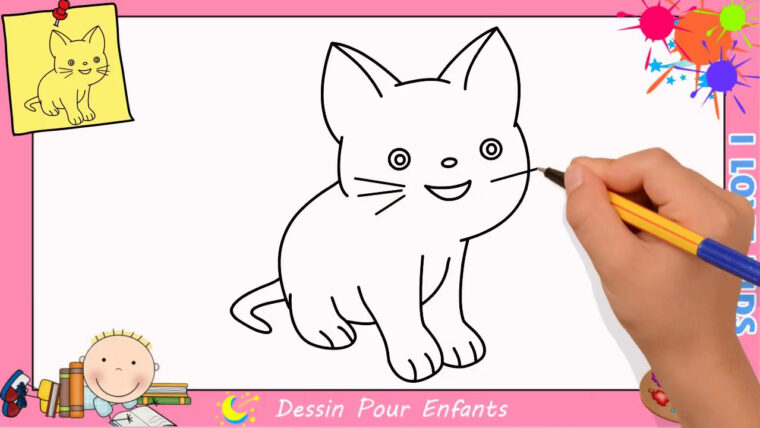 Comment Dessiner Un Chat Trop Mignon  Automasites encequiconcerne Dessin De Chat Mignon Facile