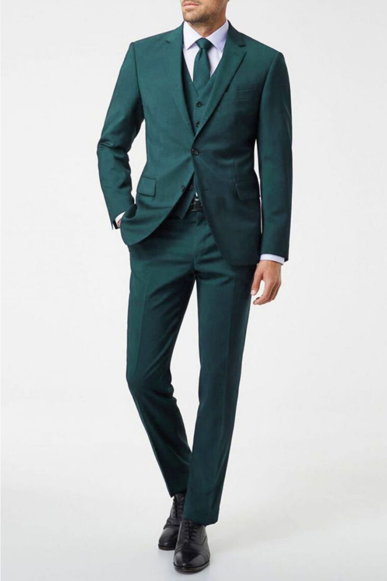 Costumes Homme Pas Cher Vert Canard , Costumes Hommes En Vente Chez serapportantà Costume Vert Homme