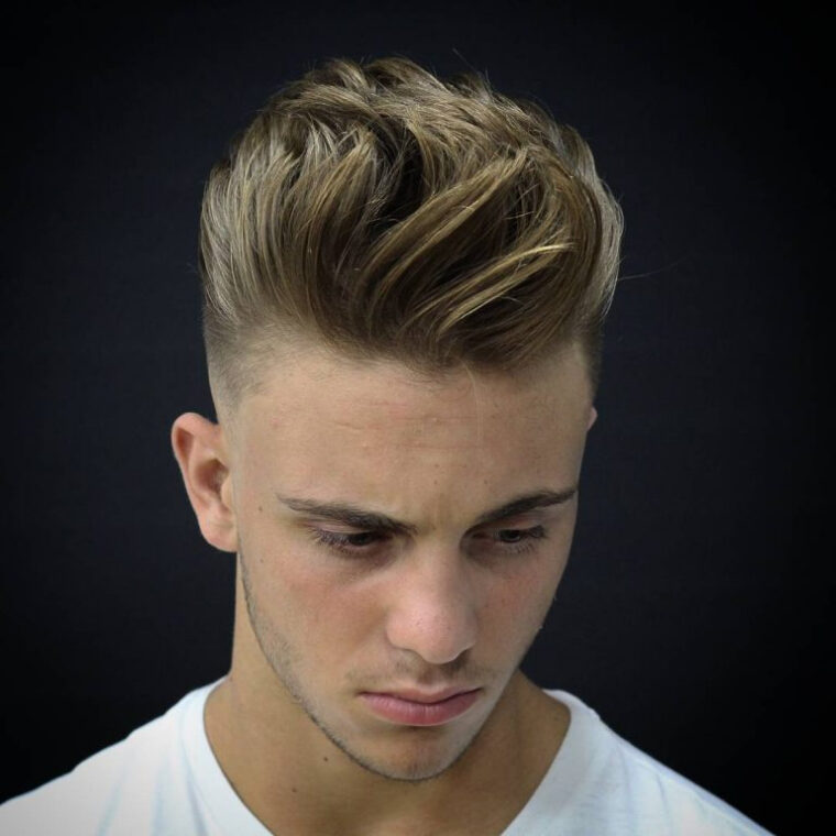 Coupe De Cheveux Homme Blond – Coupe Pour Homme avec Meche Blond Homme génial