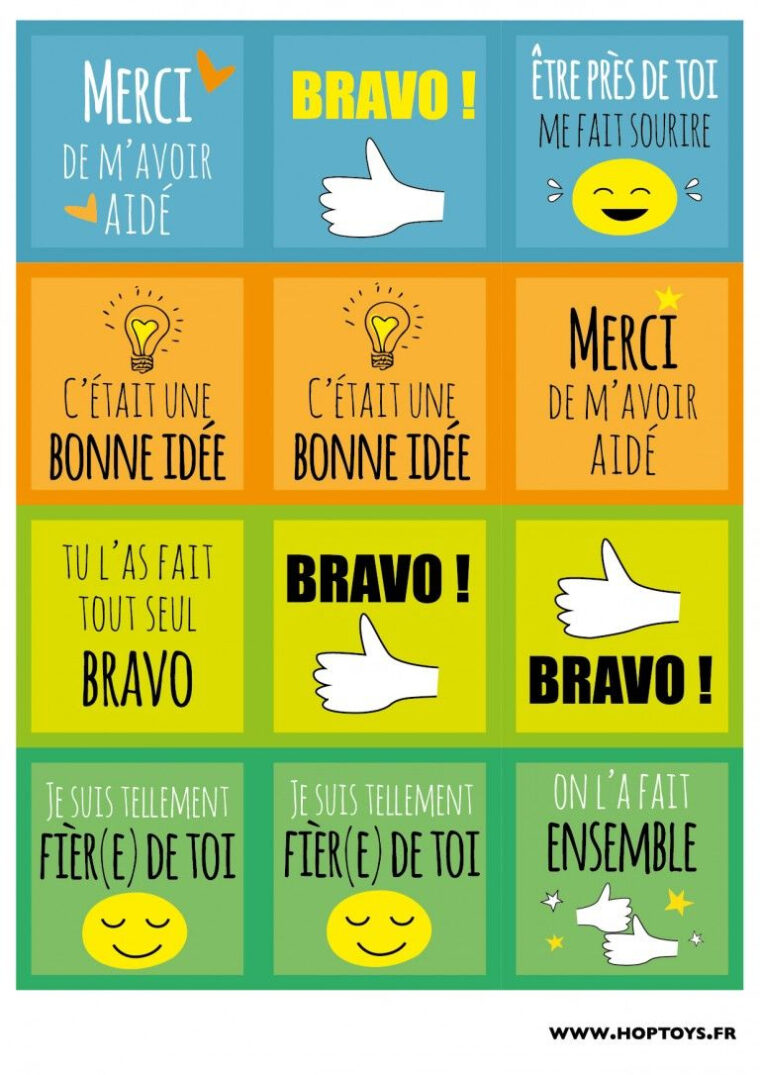 Des Cartes De Compliments À Télécharger !  Tableau De Motivation serapportantà Comportement Tableau De Motivation À Imprimer génial