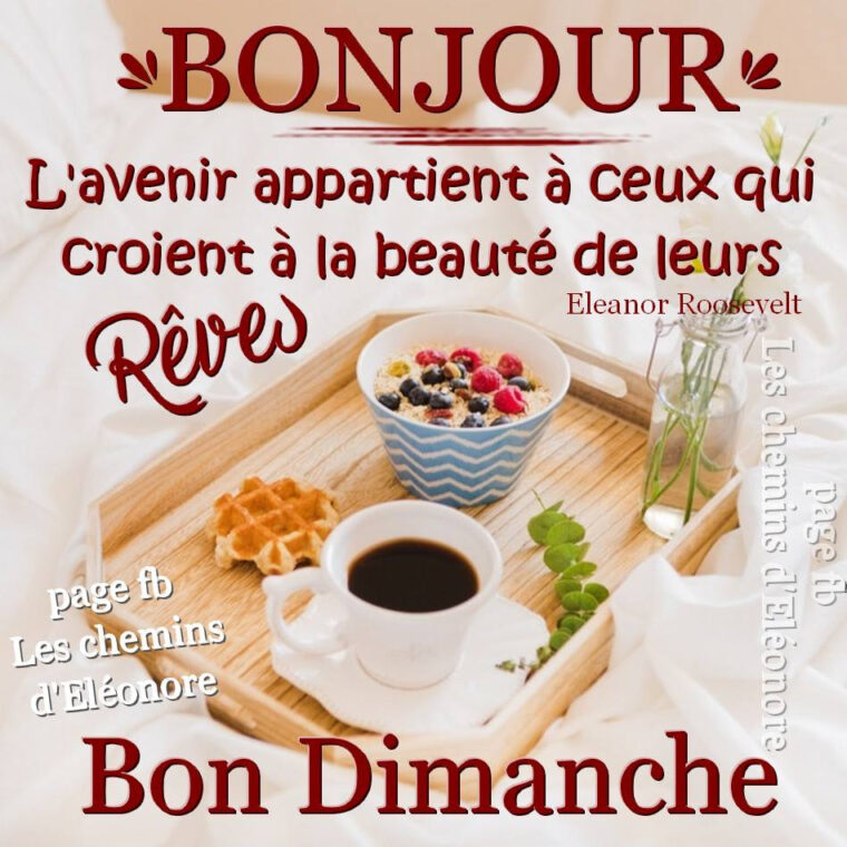 Dimanche Images, Photos Et Illustrations Pour Facebook – Bonnesimages pour Bonjour Bon Dimanche génial