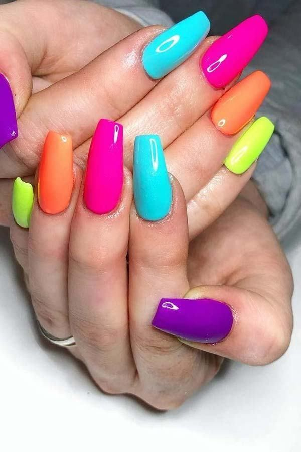 Diseños Coloridos Del Arte Del Clavo Que Gritan Verano - Crazyforus - # destiné Ongles Flashy Ete vous pouvez essayer 