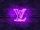 Download Wallpapers Louis Vuitton Violet Logo, 4K, Violet Brickwall tout Fond D&amp;#039;Écran Louis Vuitton fascinant