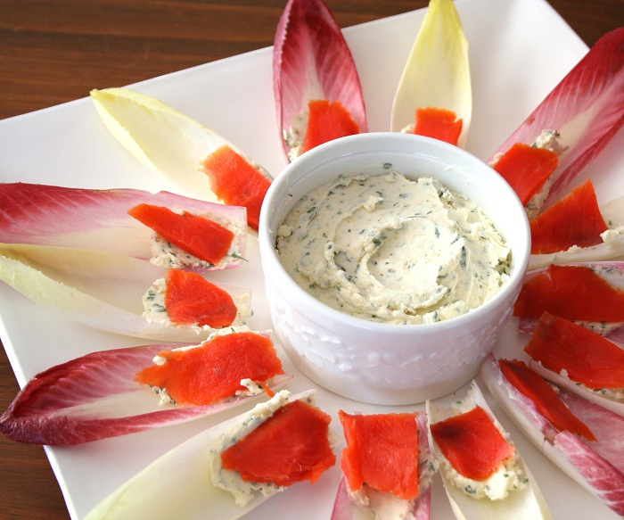 Endive With Boursin And Smoked Salmon (Low Carb And Gluten-Free)  All dedans Endives Apéro Boursin 