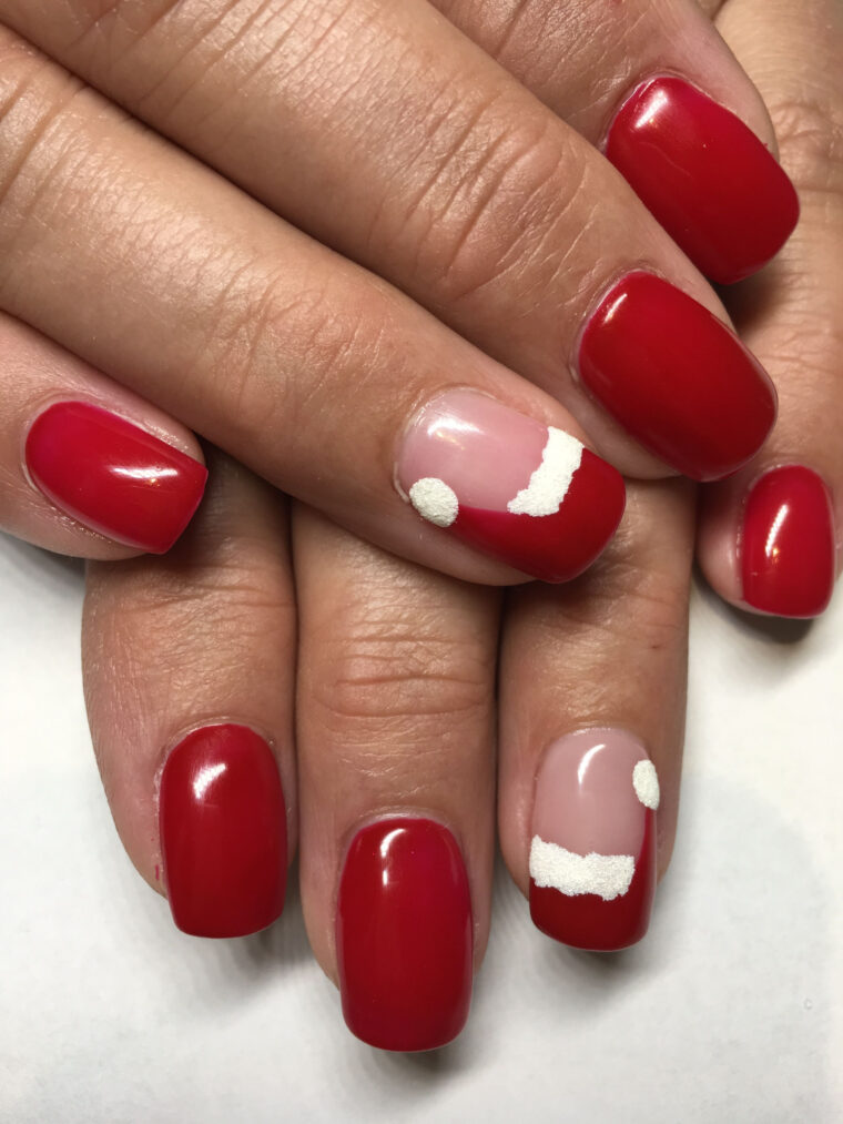 Épinglé Par Amandine Boubou Sur Nägel  Ongles Gel Noël, Jolis Ongles intérieur Ongles Rouges Noel