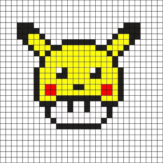 Épinglé Sur Les Pixels Arts concernant Pixel Pokémon Facile intéressant 