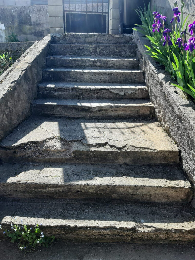 Escaliers : Rénovation; Extérieur; Béton – Travaux avec Escalier Exterieur Beton