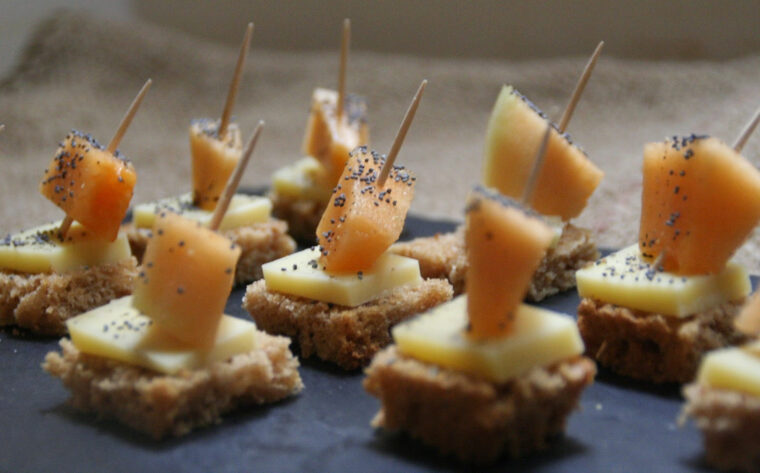 Et Charlotte Découvrit La Cuisine: Bouchées Melon – Comté Sur Pain D avec Amuse Gueule Apéritif Avec Du Melon tutoriel