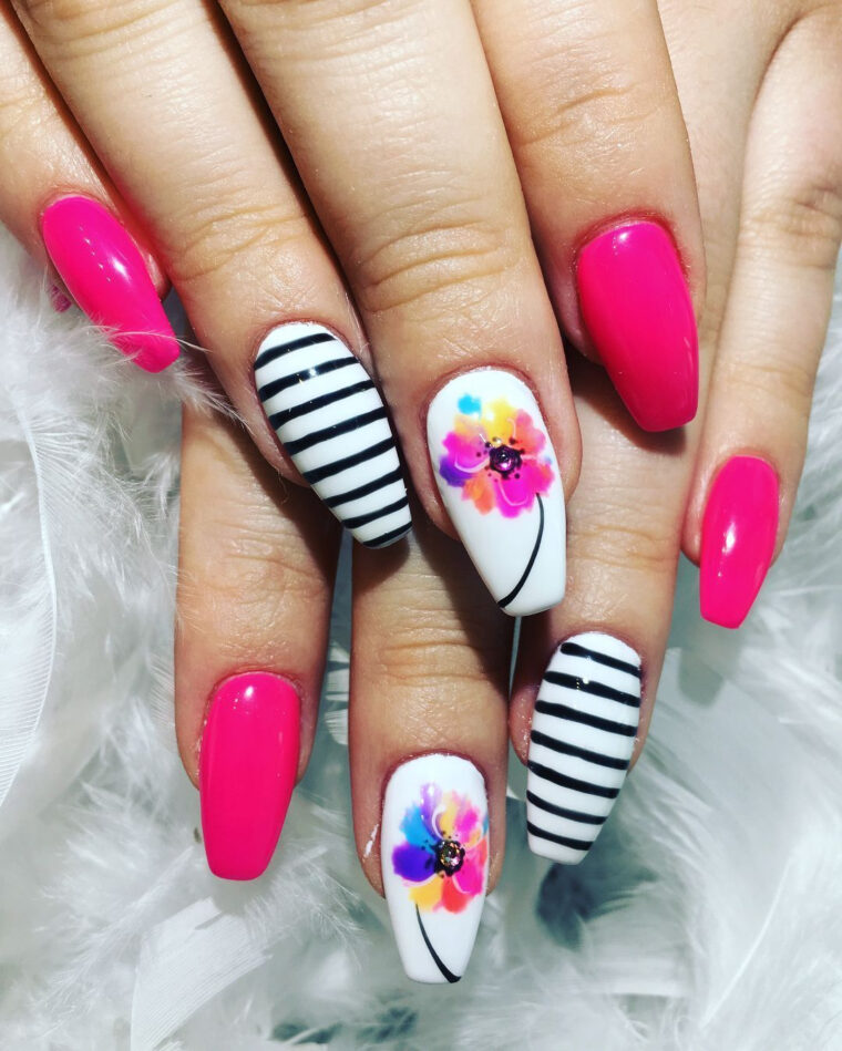 💅Idées De Déco Des Ongles Pour Le Printemps Et L'Été 🌼Tendances Et encequiconcerne Idee Ongles Ete intéressant