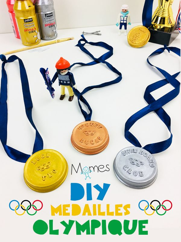 Fabriquer Des Médailles Sportives  Médailles Sportives, Médailles intérieur Jeux Olympiques Maternelle génial 