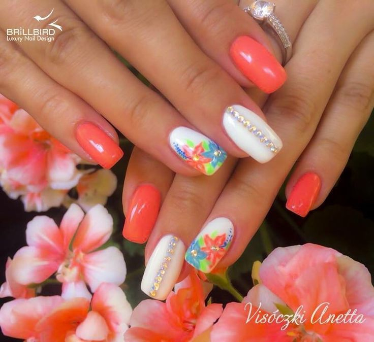 Floral Nails Pour Le Printemps ☀️  Toe Nail Designs, Floral Nails destiné Ongles En Gel Printemps