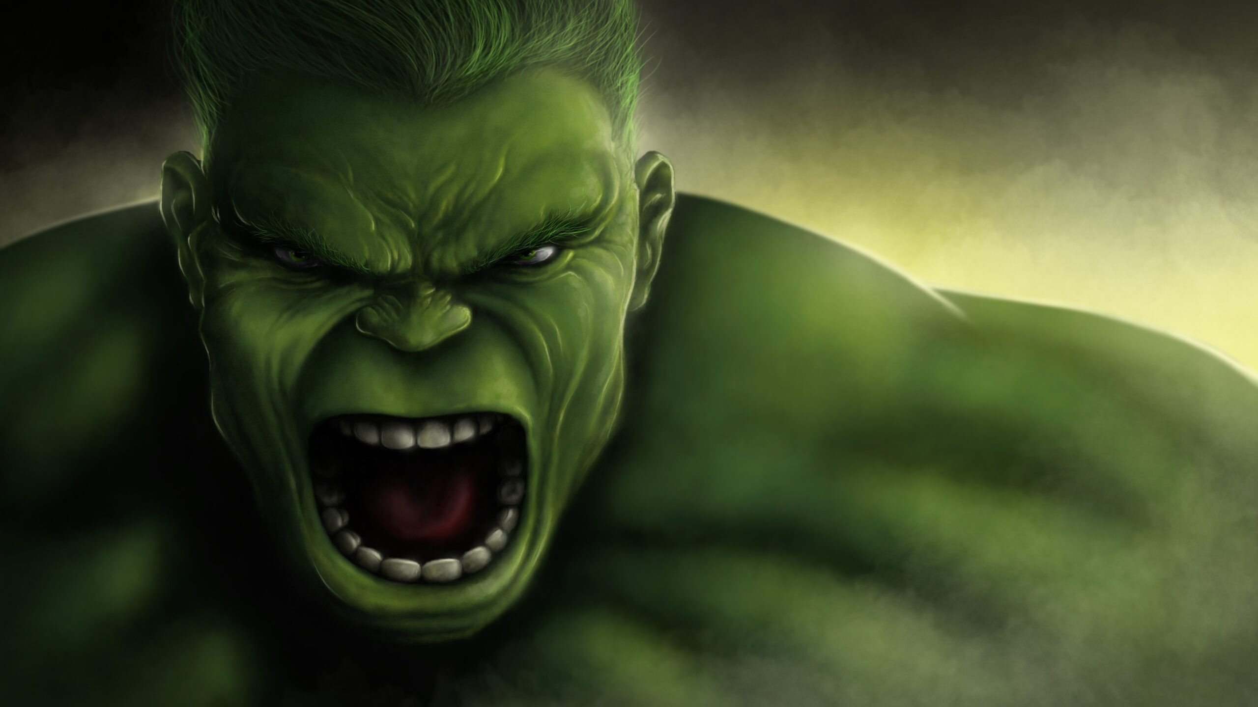 Fonds D&amp;#039;Écran The Hulk, Face, Marvel Comics, Photo D&amp;#039;Art 3840X2160 Uhd concernant Fond D&amp;#039;Écran Marvel 