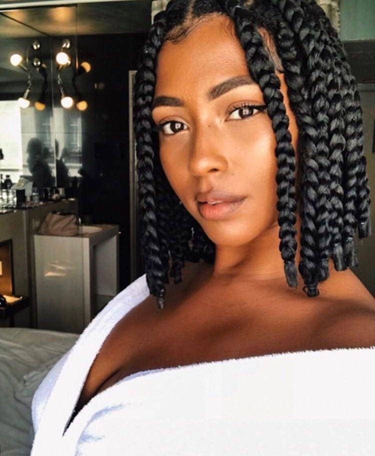 For More Epic Pins Follow @Sigbinss💕. Short Box Braids Hairstyles tout Tresse Africaine Sur Blanche tutoriel 