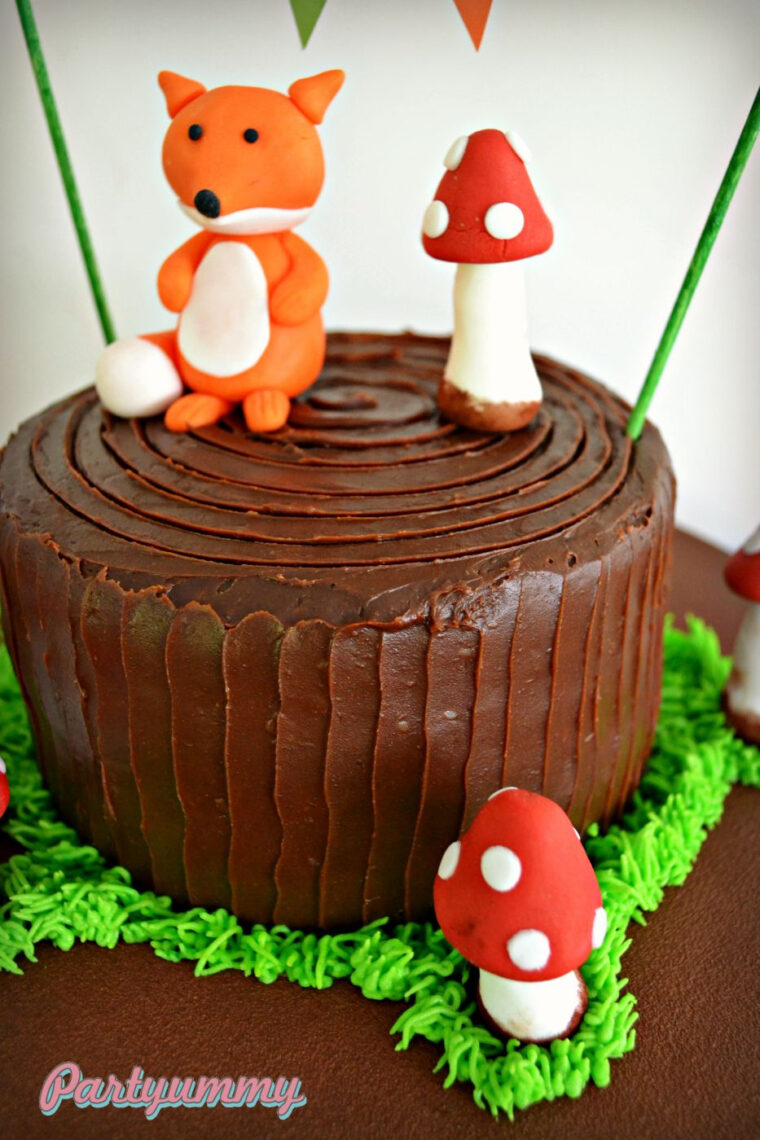 Gateau-Animaux-Foret-Renard-Woodland-Cake-Fox-2  Gateau Renard, Gateau tout Gateaux Rigolos Animaux fascinant