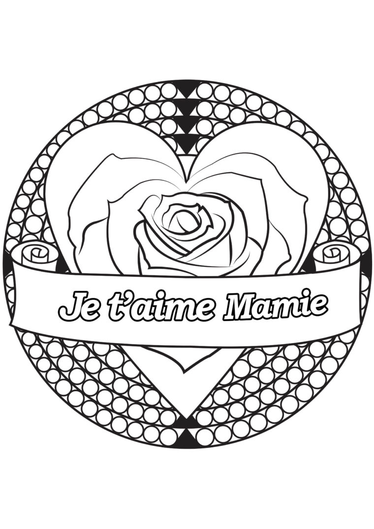 Génial Coloriage Fete Des Mamie A Imprimer  Des Milliers De Coloriage pour Dessin Anniversaire Mamie vous pouvez essayer