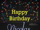 Happy Birthday Nicolas serapportantà Bonne Fete Nicolas intéressant