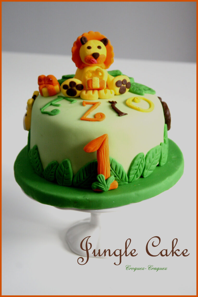 Http:croquez-Craquez.blogspot.fr201405Jungle-Cake.html  Recette destiné Theme Anniversaire 1 An Garcon vous pouvez essayer