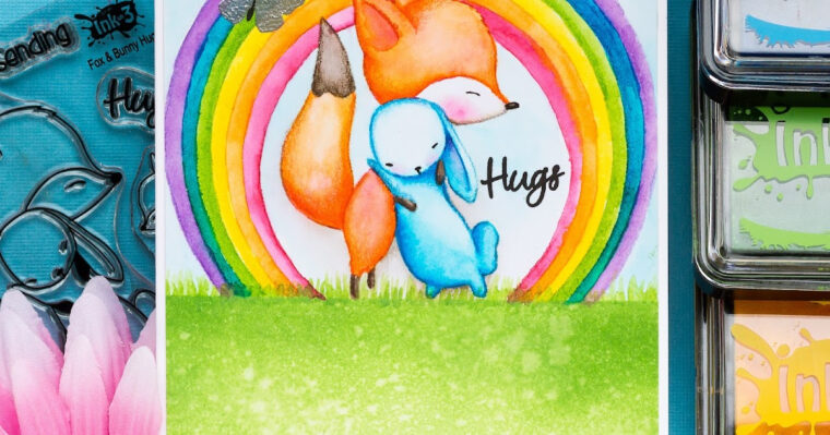 Inkon3: Rainbow Hugs Friendship Card  No Line Coloring Using Atelier Inks serapportantà Rainbow Friends Dessin tutoriel