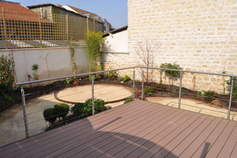 Jardin Avec Terrasse Sur Pilotis pour Terrasse Sur Pilotis Moderne