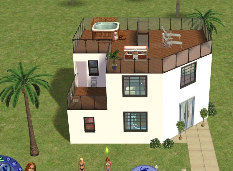 La Maison Des Soeurs Caliente Des Sims 2 Convertie Pour Les Sims 4 serapportantà Plan Maison Sims 4