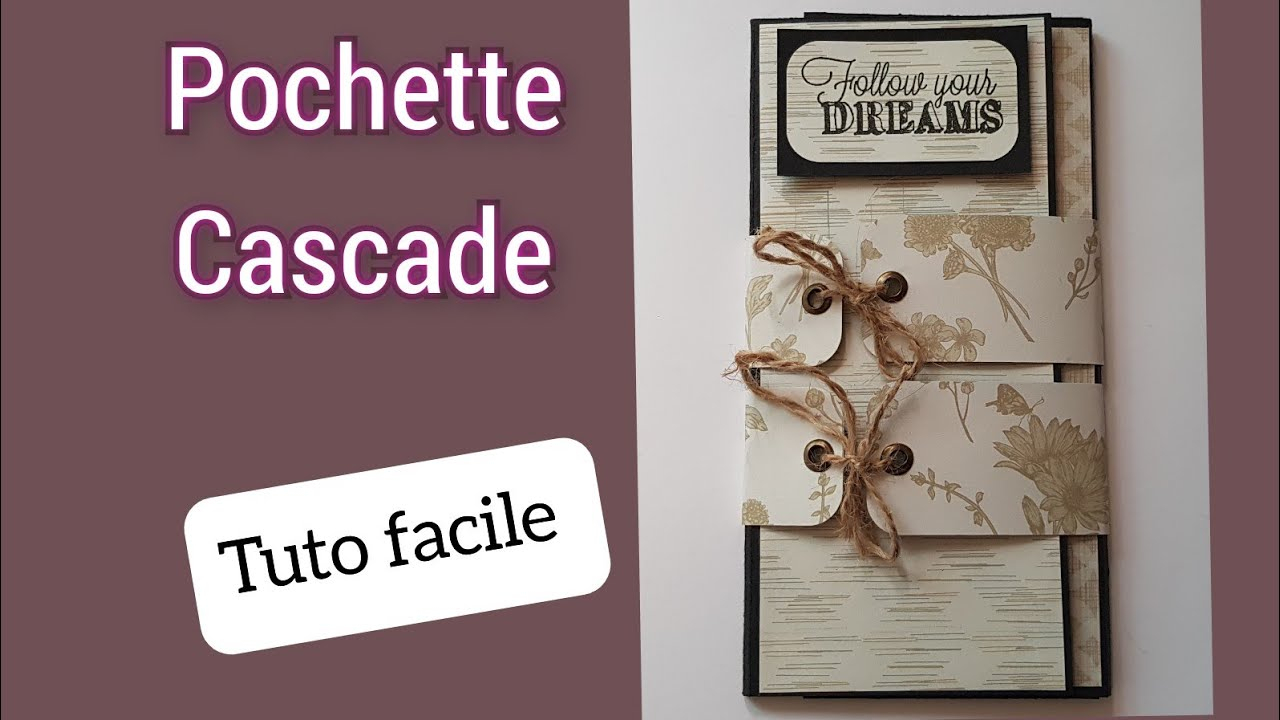 La Pochette Cascade (Tuto Débutants) - avec Idée Scrapbooking Débutant