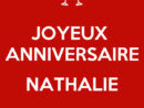 [Le Plus Préféré] Joyeux Anniversaire Nathalie 476892-Joyeux destiné Bonne Fete Nathalie fascinant