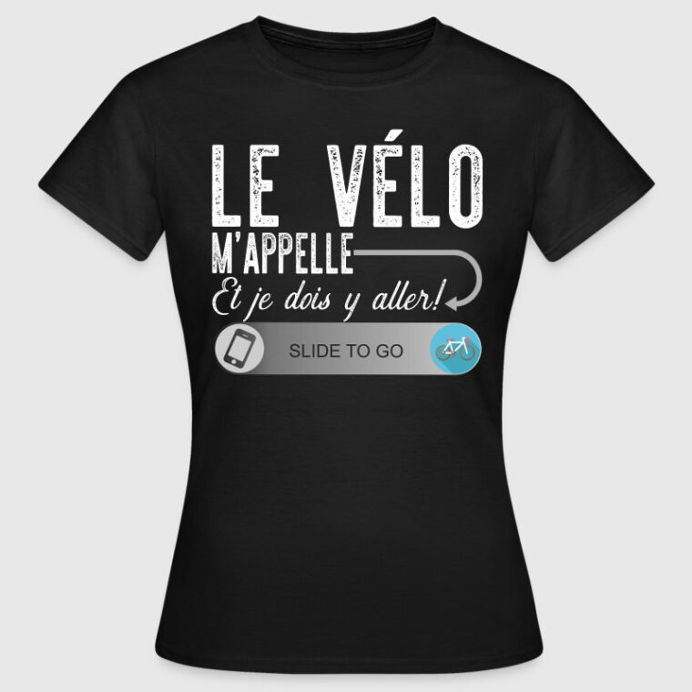 Le Vélo M'Appelle T-Shirt Humour Cycliste De Original T-Shirt  Spreadshirt serapportantà Humour Velo Homme