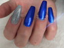 Metallic Blue Nails Argent Multicolore Ongle Bleu Nails, Beauty, Blue destiné Ongle Bleu Et Blanc vous pouvez essayer
