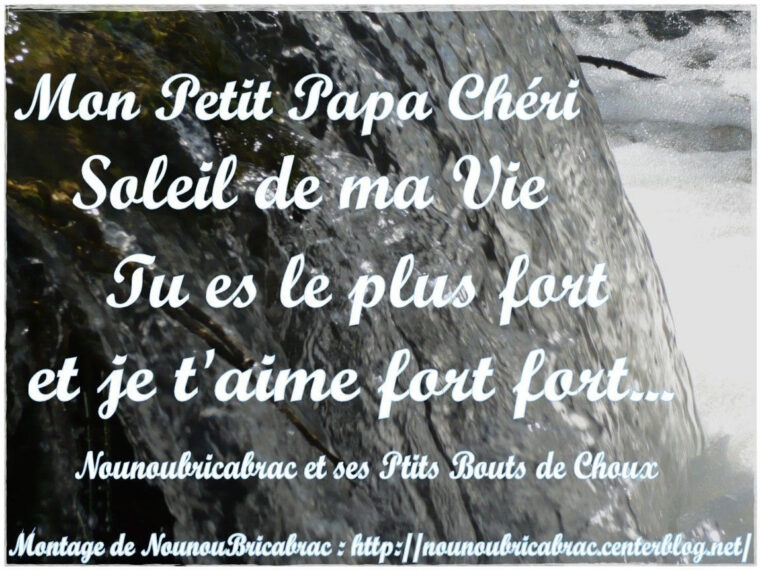 Mon Petit Papa Chéri Petit Poème – Poeme Pour Mon Pere Que J'Aime tout Poeme Pour Papa Court