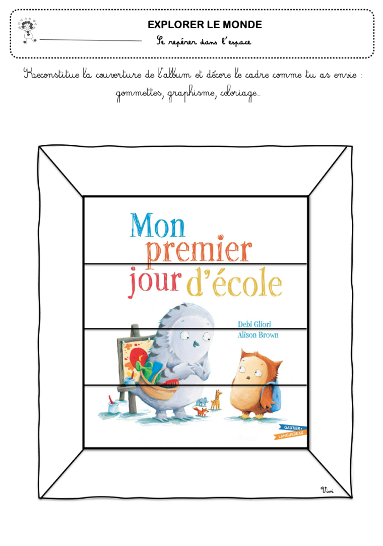 Mon Premier Jour D'École – La Maternelle De Vivi avec Mon Premier Jour En Grande Section 2023 2024 génial