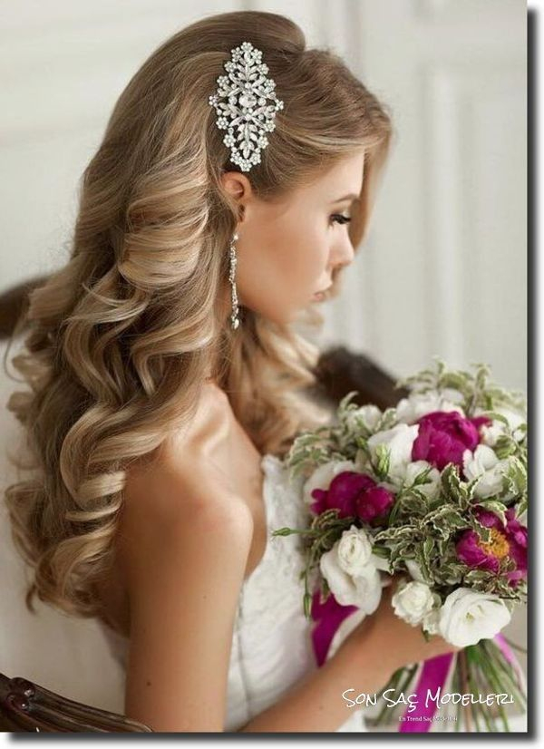 Most Popular Bridal Hairstyles Of 2018 » Braided Hairstyles For Girls concernant Coiffure Mariée Cheveux Bouclés tutoriel 