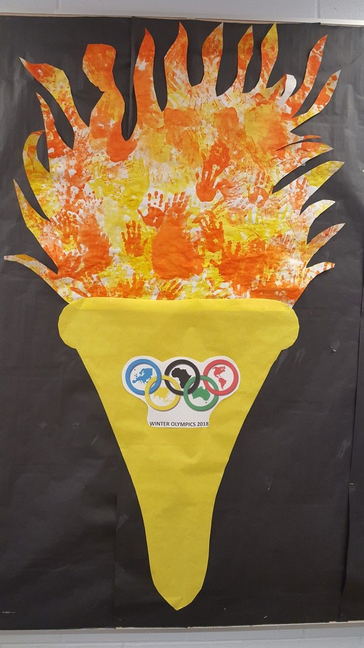 Olympic Torch Wclass Handprints For Flame, #Fetedete #Flame  Jeux avec Projet Jeux Olympiques Maternelle vous pouvez essayer 